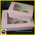 Sweet Pink wholesale cupcake box/cupcake box packaging